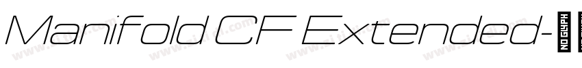 Manifold CF Extended字体转换